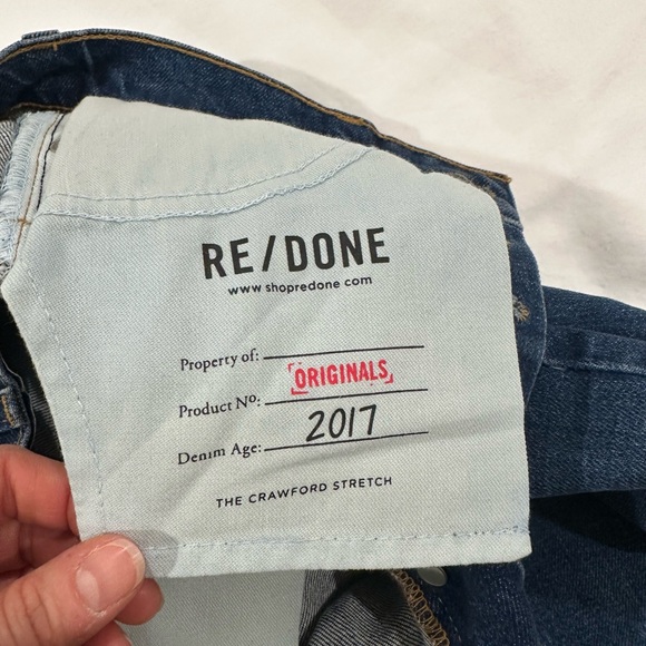 NWT Re/Done The Crawford Straight leg Jeans - Picture 6 of 11